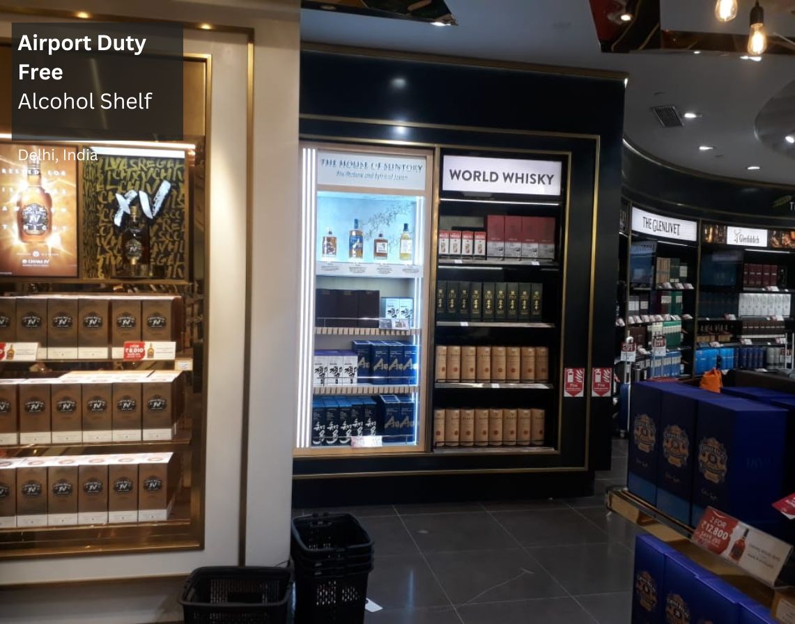 Airport Duty Free - Alcohol Shelf
